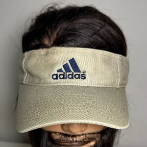 Adidas tan with navy embroidery vintage Visor
